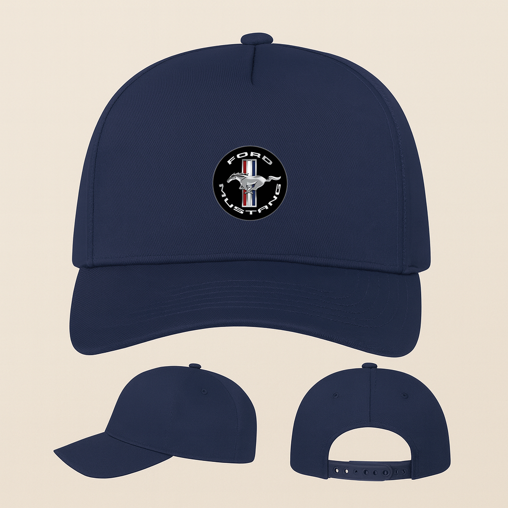 Ford Mustang Motorsport Supercars Five Panel Twill Snapback Cap